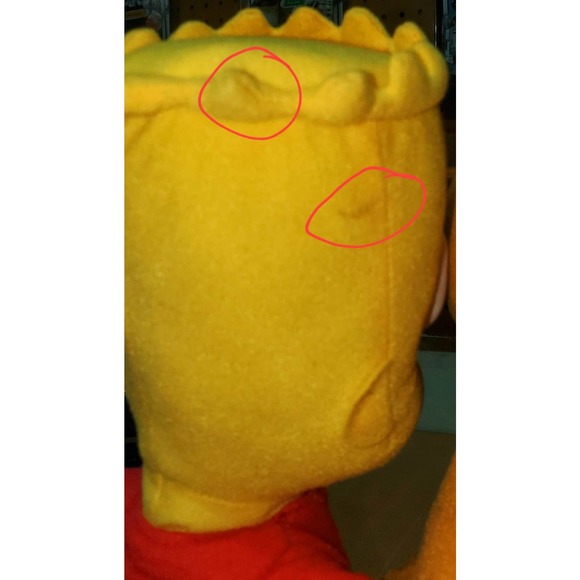 Universal Studios 2018 Simpsons 14" Plush Santa's Little Helper and Bart Simpson - Picture 5 of 7